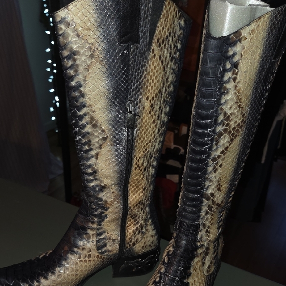 Genuine Python Made In Italy Women's Boots - Picture 8 of 11